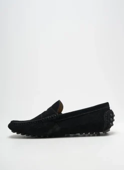 Mocassins Viaggio Noir Bout Carré