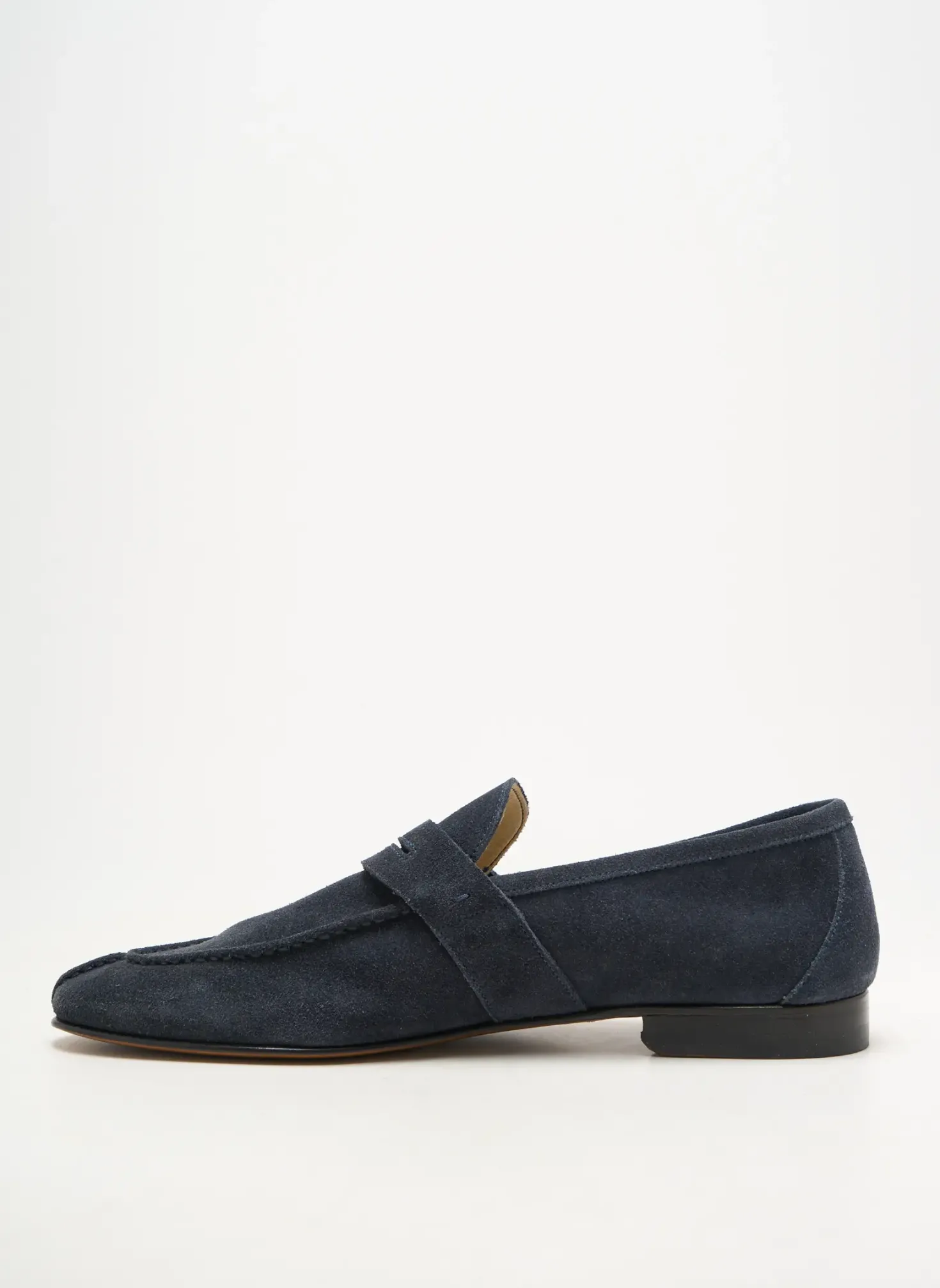 Mocassins Yves Saint Clair Bleu Talon Bas