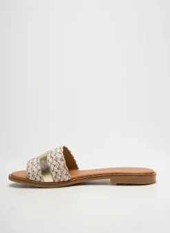 Mules/sabots Carla Tortosa Or Talon Plat Jusqu'à 3cm
