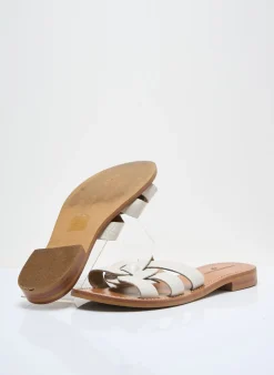 Mules/sabots Couleur Pourpre Beige Talon Plat Jusqu'à 3cm