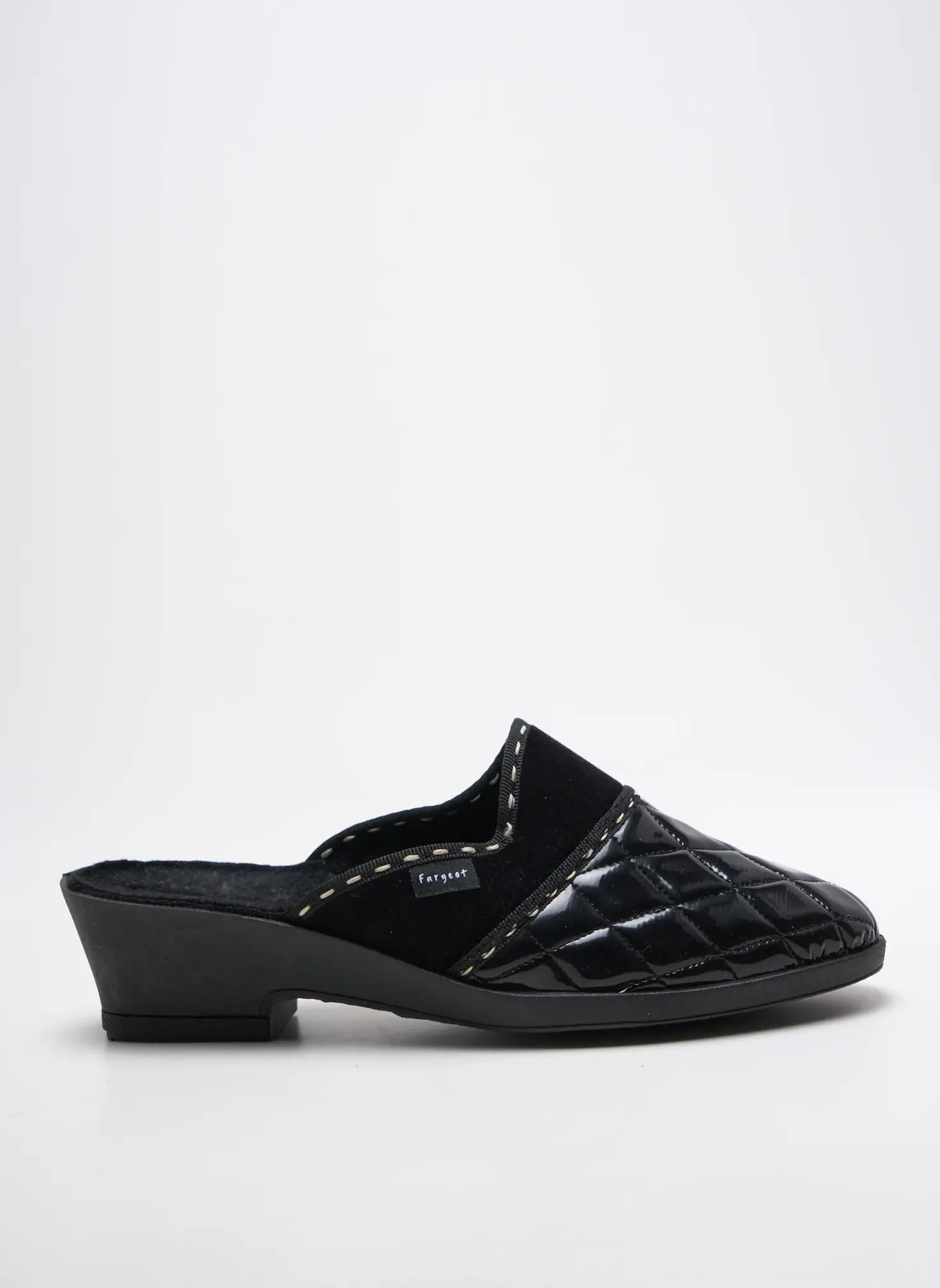 Mules/sabots Fargeot Noir Talon De 4 À 6cm