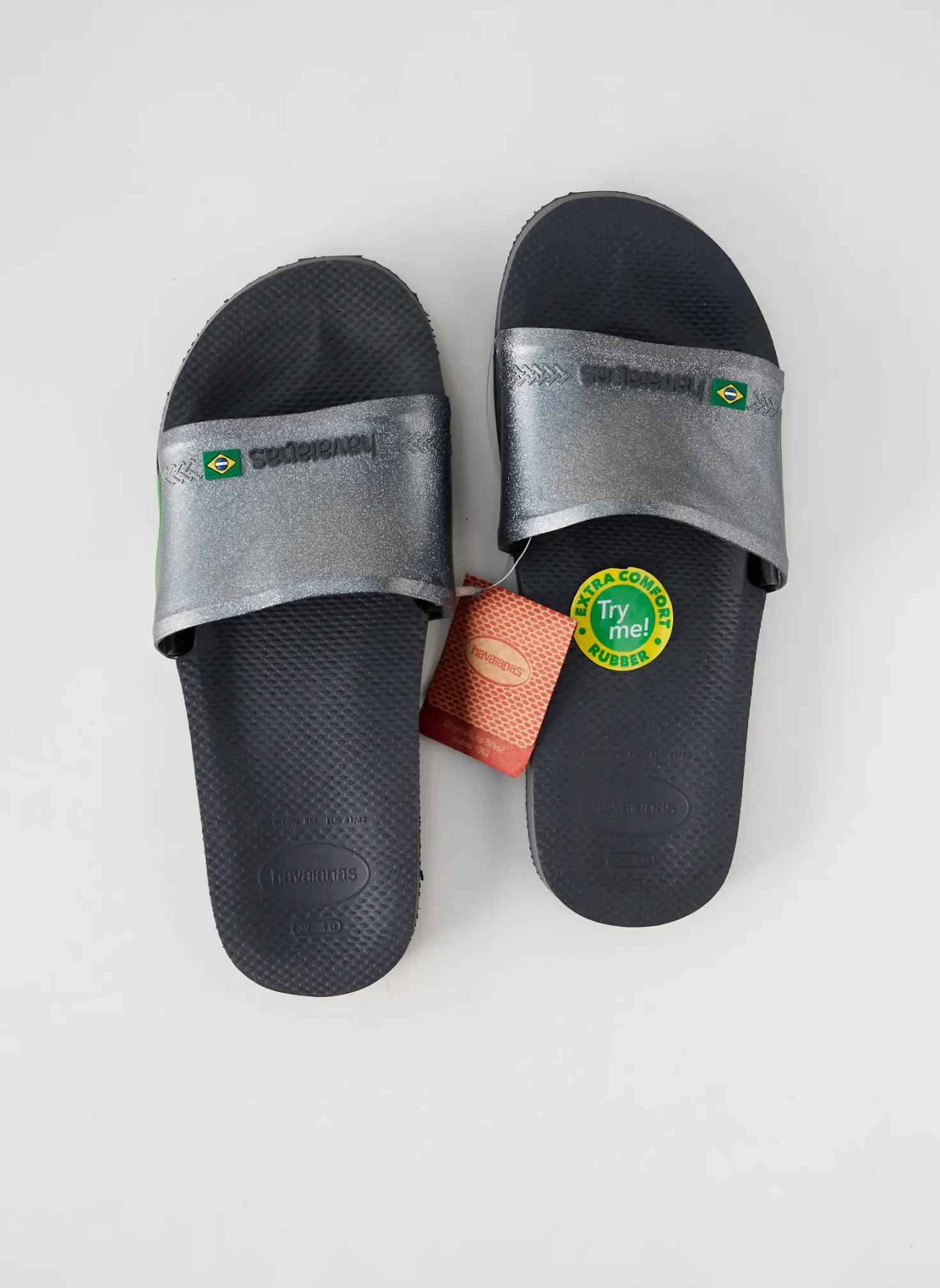 Mules/sabots Havaianas Argent Talon Plat Jusqu'à 3cm