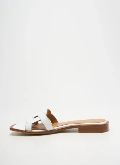 Mules/sabots Jhay Blanc Talon Plat Jusqu'à 3cm