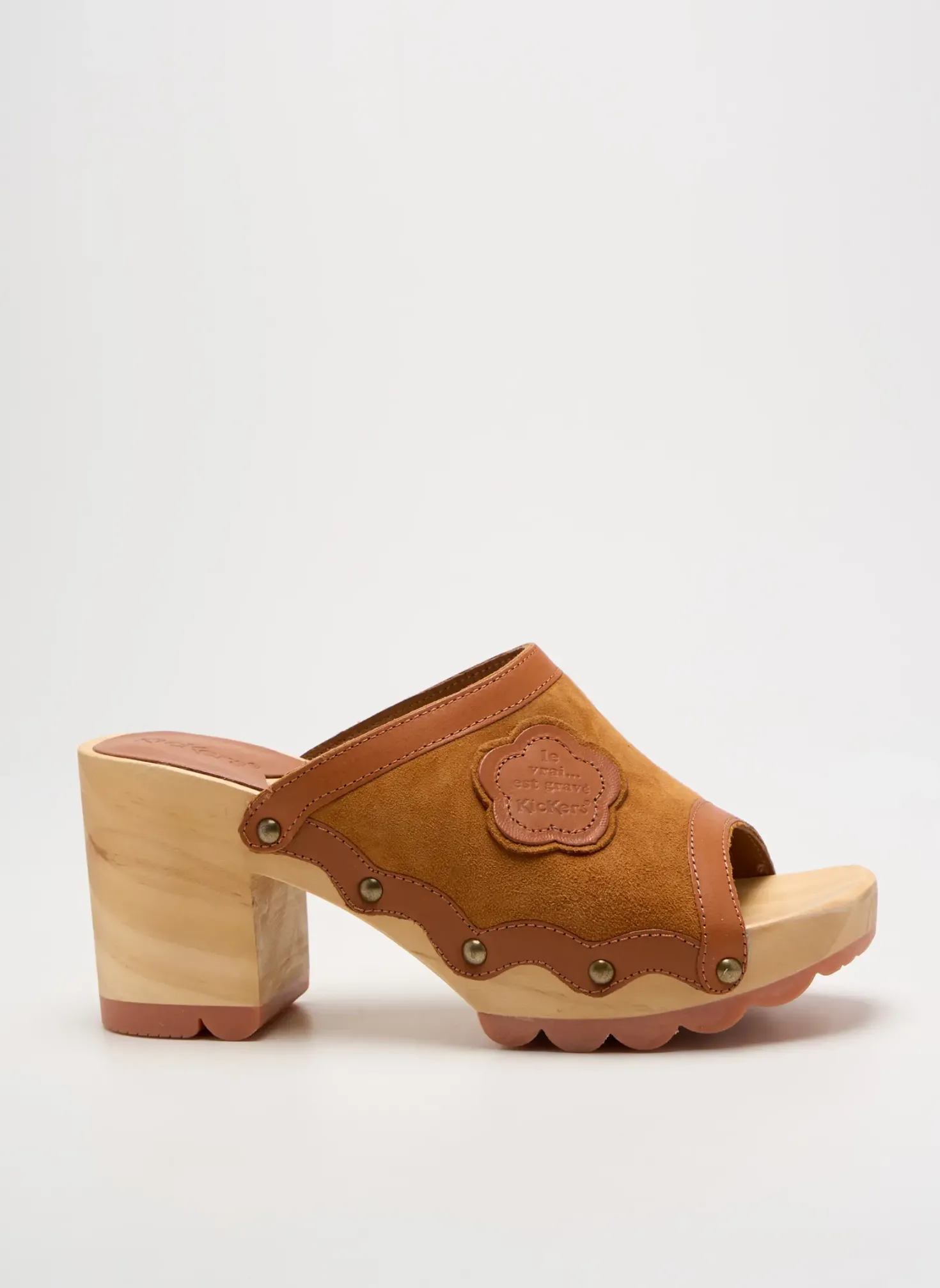 Mules/sabots Kickers Marron Talon De 7 À 9cm