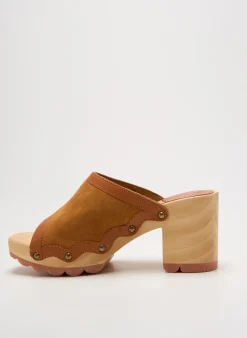 Mules/sabots Kickers Marron Talon De 7 À 9cm