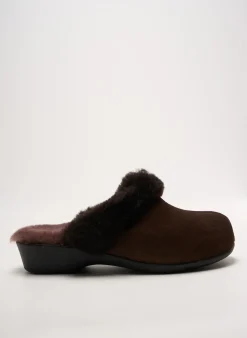 Mules/sabots Lady Marron Talon Plat Jusqu'à 3cm