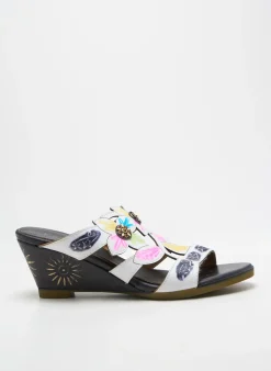 Mules/sabots Laura Vita Blanc Talon De 7 À 9cm