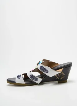 Mules/sabots Laura Vita Blanc Talon De 7 À 9cm