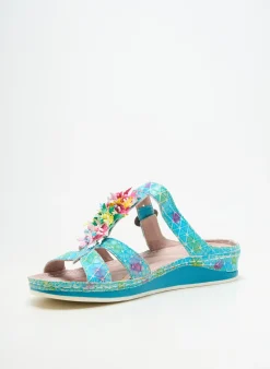 Mules/sabots Laura Vita Bleu Talon Plat Jusqu'à 3cm