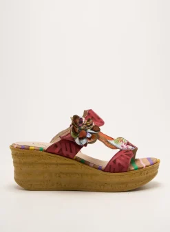 Mules/sabots Laura Vita Rouge Talon De 7 À 9cm