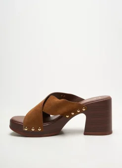 Mules/sabots Lpb Les Petites Bombes Marron Talon De 7 À 9cm
