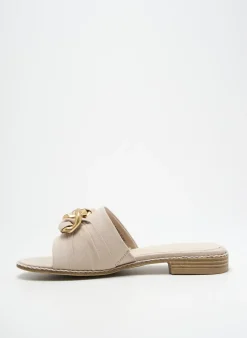 Mules/sabots Marco Tozzi Beige Talon Plat Jusqu'à 3cm