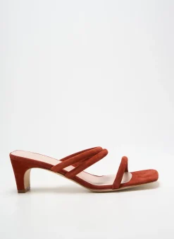 Mules/sabots Mi/mai Orange Talon De 7 À 9cm