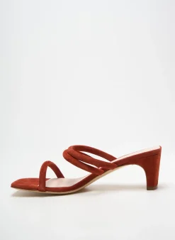 Mules/sabots Mi/mai Orange Talon De 7 À 9cm