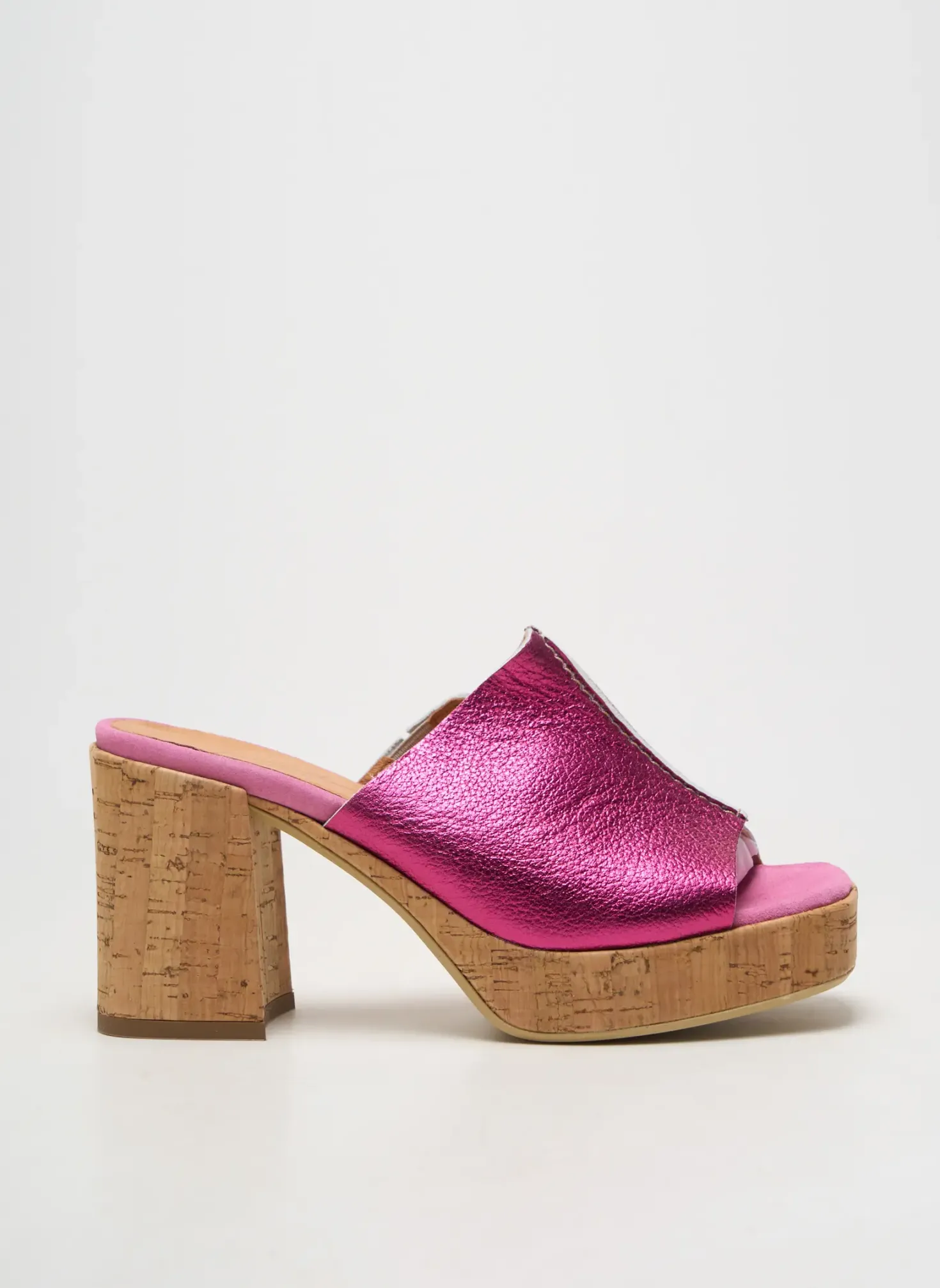 Mules/sabots Minka Design Rose Fonce Talon De 7 À 9cm