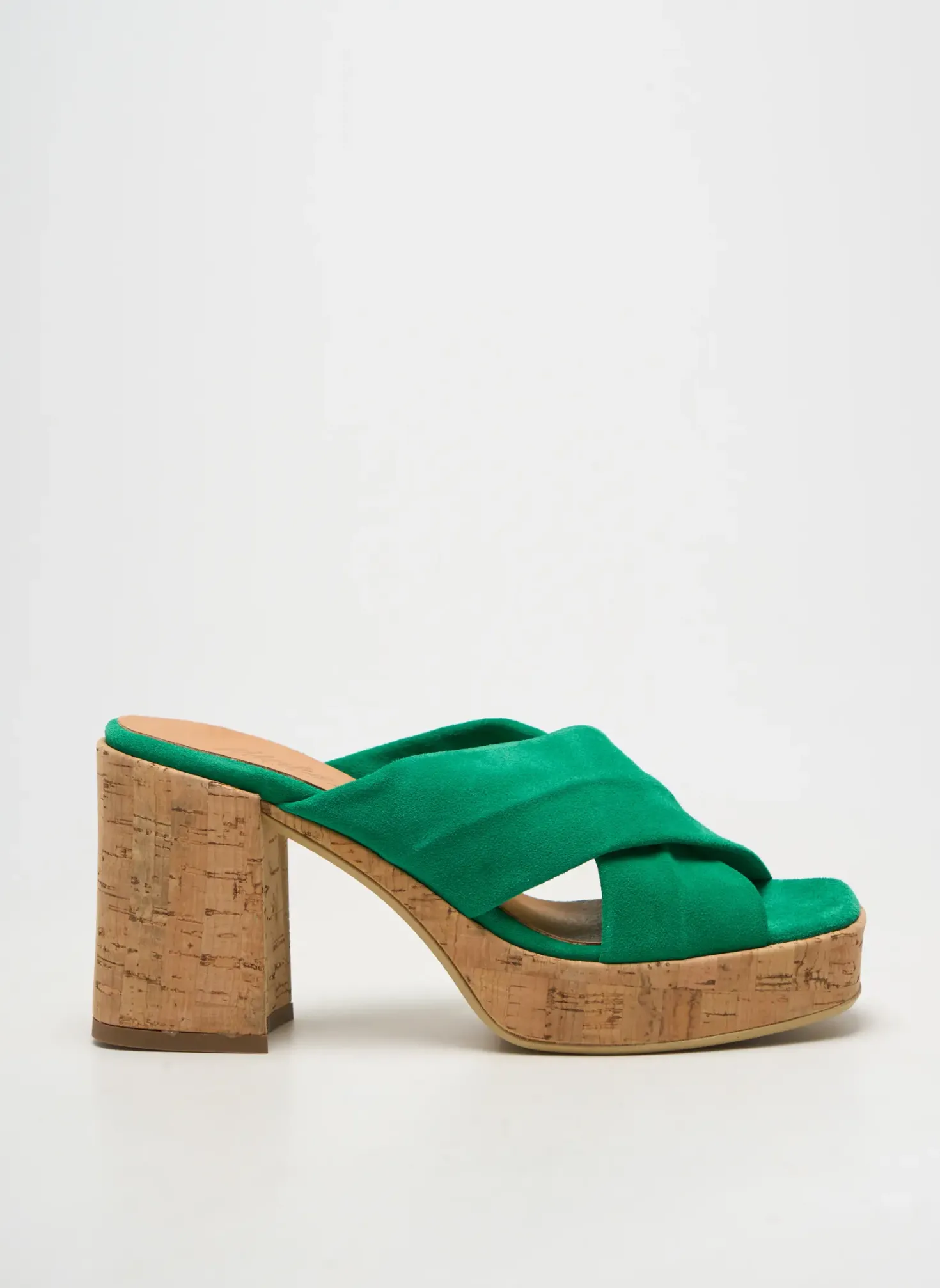 Mules/sabots Minka Design Vert Talon De 7 À 9cm