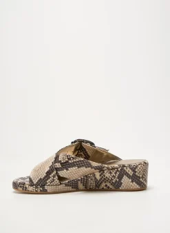 Mules/sabots Nimal Beige Talon De 4 À 6cm