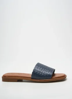 Mules/sabots Oh ! My Sandals Bleu Talon Plat Jusqu'à 3cm