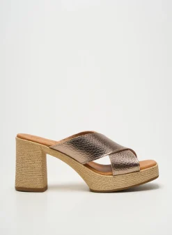 Mules/sabots Oh ! My Sandals Marron Talon De 7 À 9cm