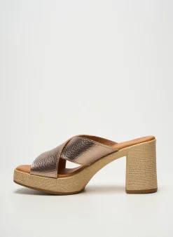 Mules/sabots Oh ! My Sandals Marron Talon De 7 À 9cm