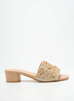 Mules/sabots Parodi Sunshine Beige Talon De 4 À 6cm
