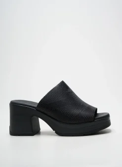 Mules/sabots Paula Urban Noir Talon De 7 À 9cm