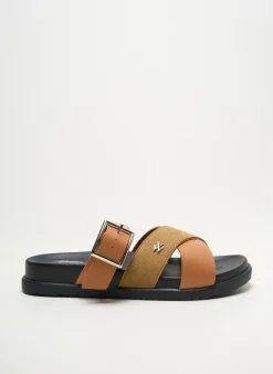 Mules/sabots Vanessa Wu Marron Talon Plat Jusqu'à 3cm