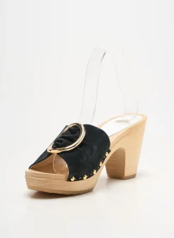 Mules/sabots Youyou Noir Talon De 4 À 6cm