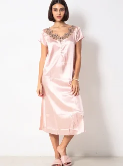 Nuisette/combinette Luna Di Seta Rose