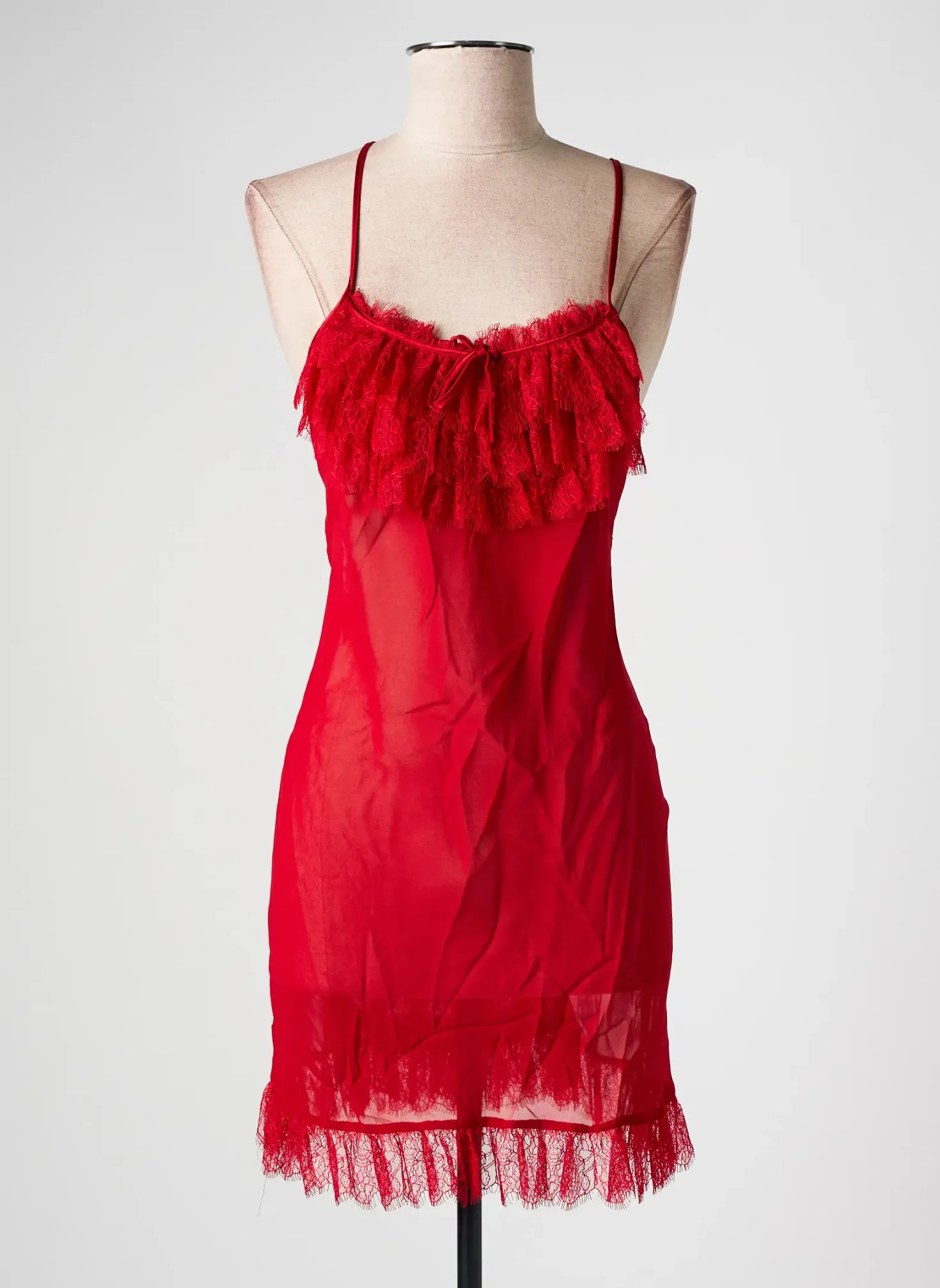 Nuisette/combinette Marjolaine Rouge