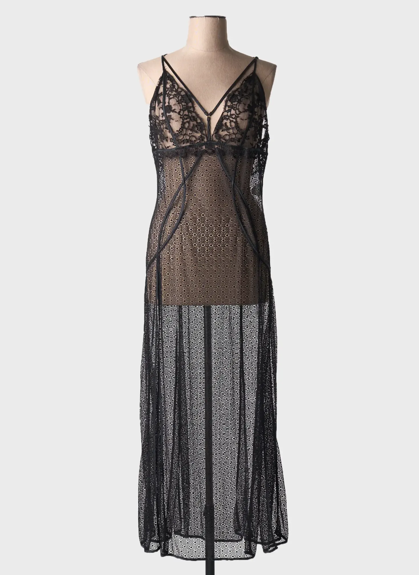Nuisette/combinette Marjolaine Noir