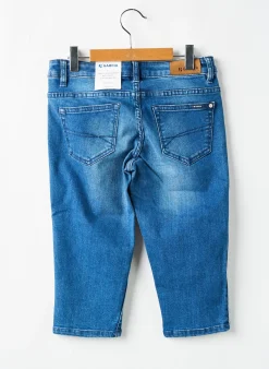 Pantacourt Garcia Bleu Taille Ajustable