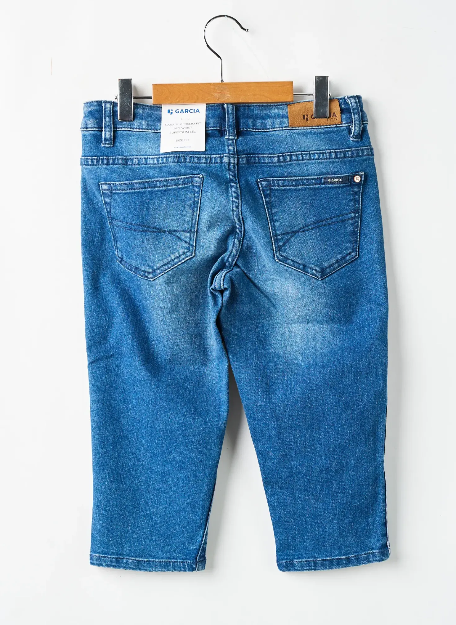 Pantacourt Garcia Bleu Taille Ajustable