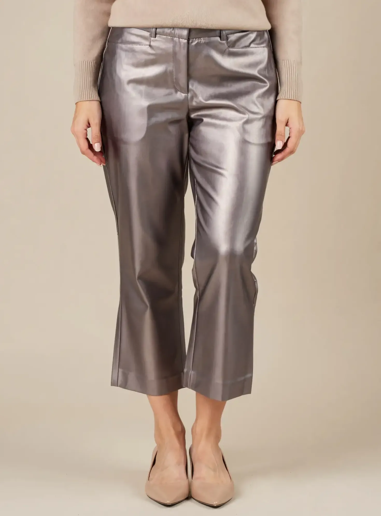 Pantalon 7/8 Ashley Brooke Argent