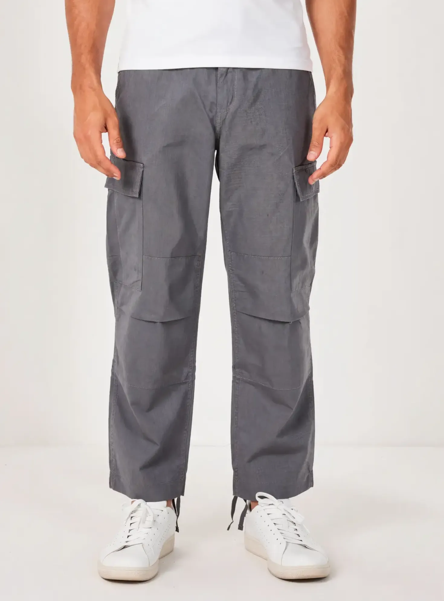 Pantalon Cargo Carhartt Gris Taille Normale