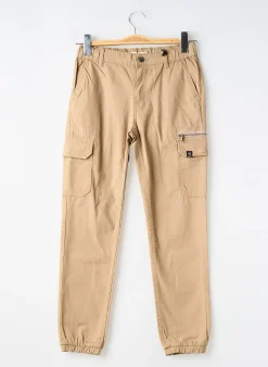 Pantalon Cargo Garcia Beige Taille Ajustable