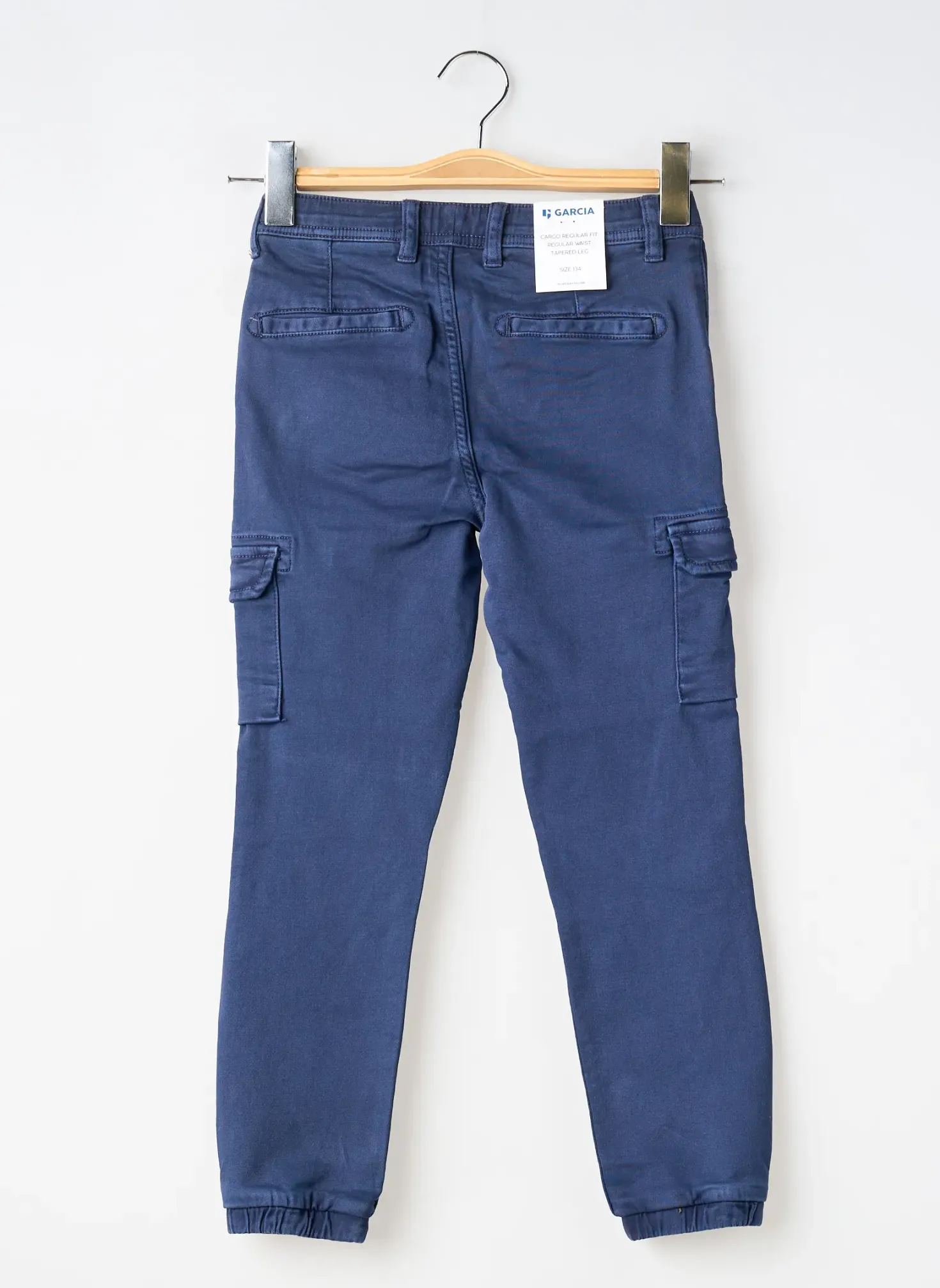 Pantalon Cargo Garcia Bleu Taille Ajustable