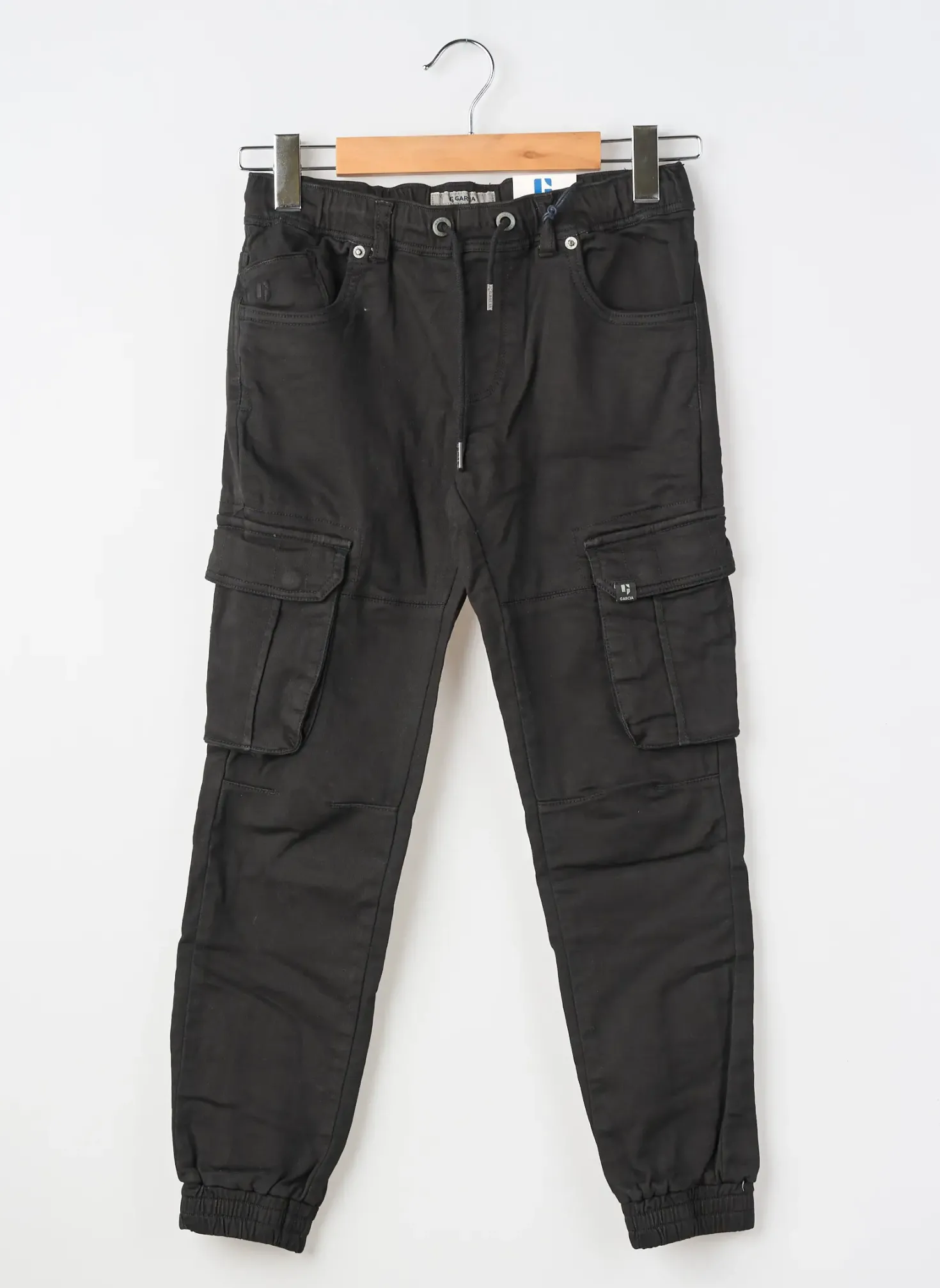Pantalon Cargo Garcia Noir Taille Élastique
