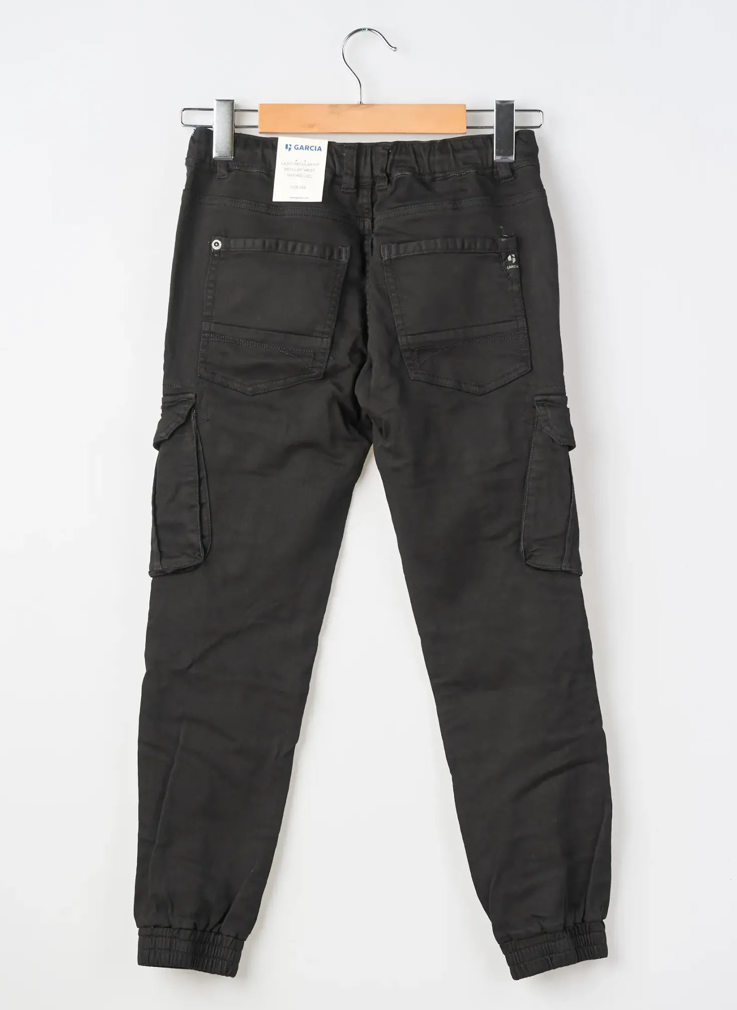 Pantalon Cargo Garcia Noir Taille Élastique