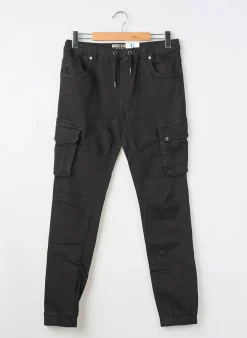 Pantalon Cargo Garcia Noir Taille Élastique