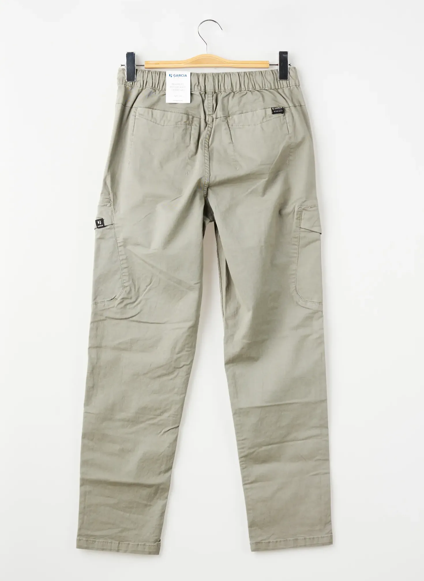 Pantalon Cargo Garcia Vert Taille Élastique