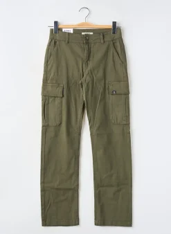 Pantalon Cargo Garcia Vert Taille Ajustable