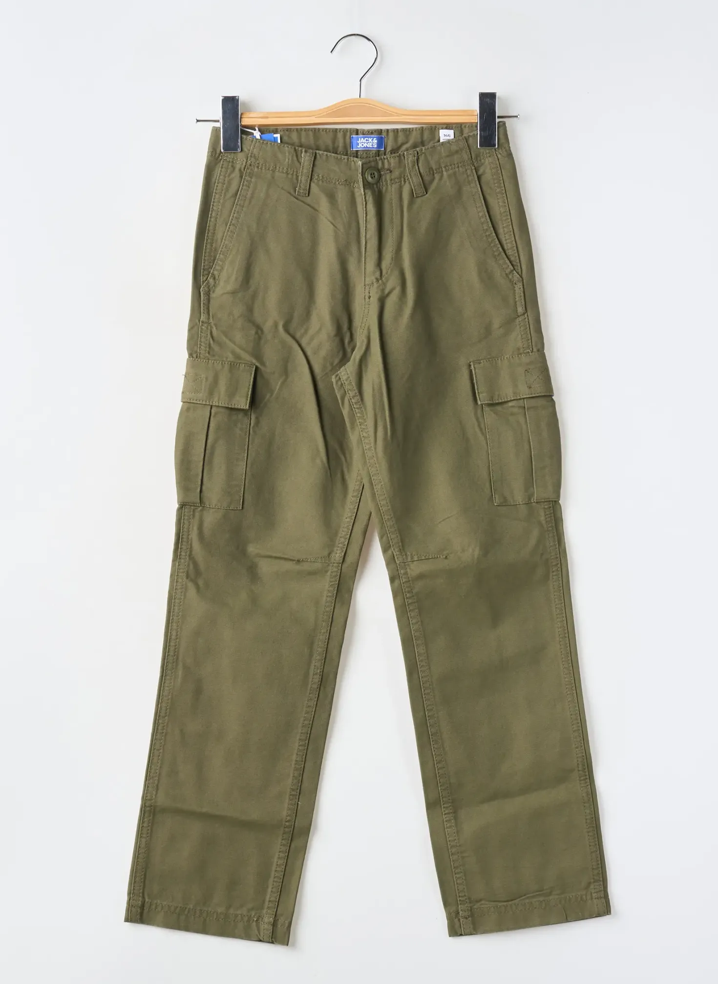 Pantalon Cargo Jack & Jones Vert Taille Ajustable
