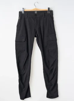 Pantalon Cargo Le Temps Des Cerises Noir Taille Ajustable