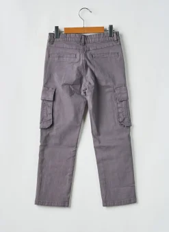 Pantalon Cargo Levv Label Gris Taille Ajustable