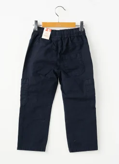 Pantalon Cargo Zy Bleu Taille Élastique