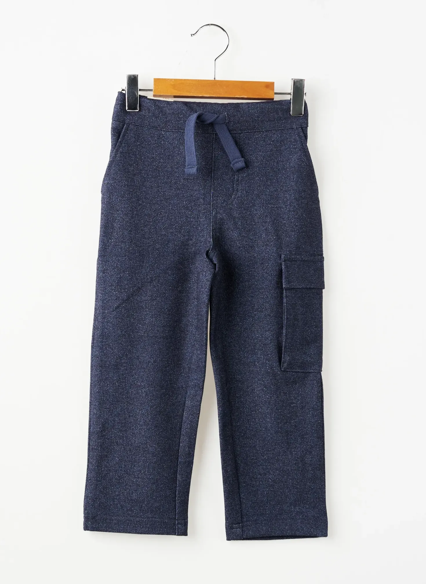 Pantalon Cargo Zy Bleu Taille Élastique