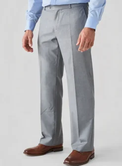 Pantalon Chino Brühl Gris Taille Haute