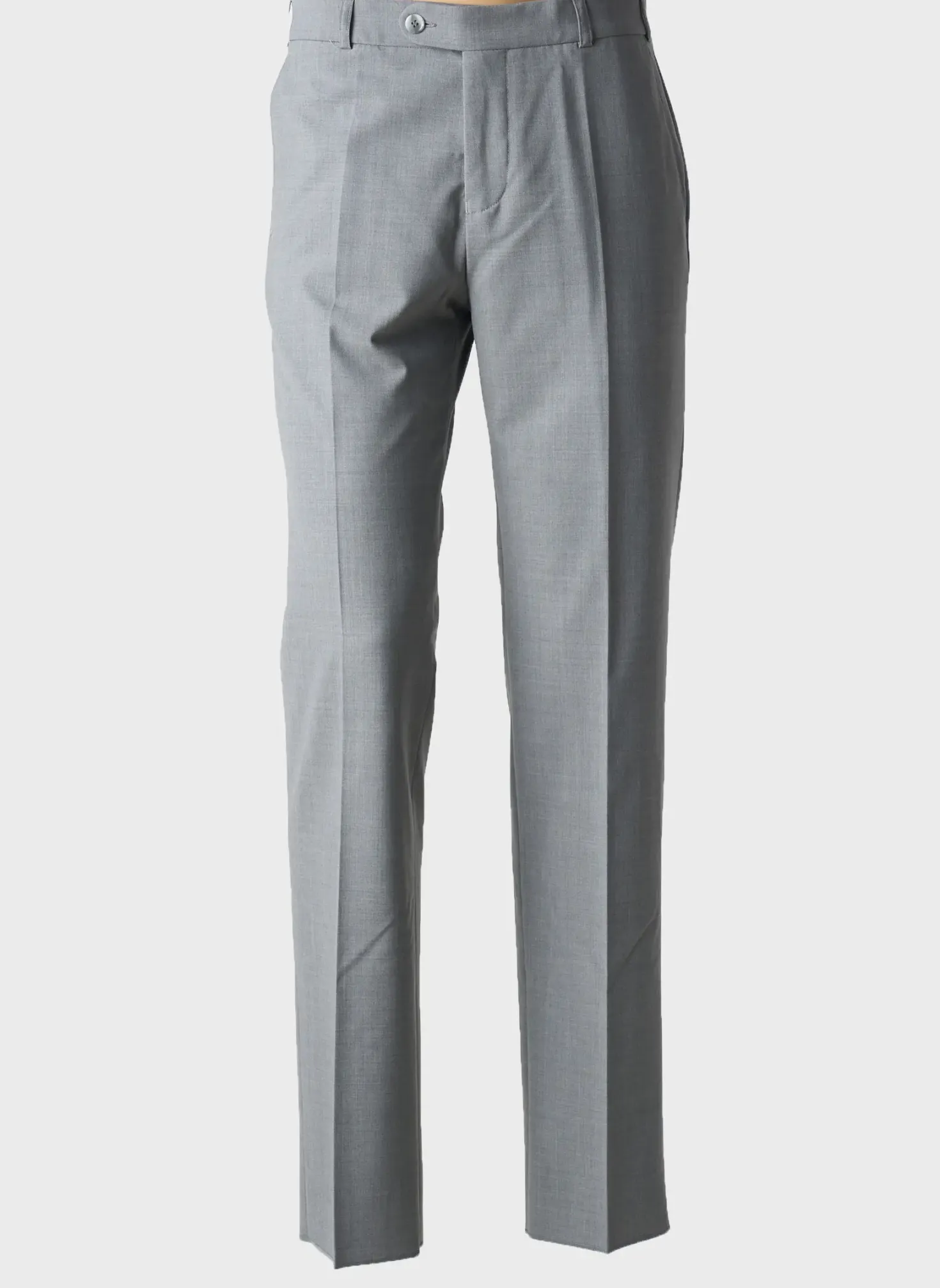 Pantalon Chino Brühl Gris Taille Haute