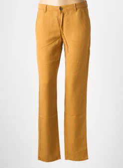 Pantalon Chino Couturist Jaune Taille Normale